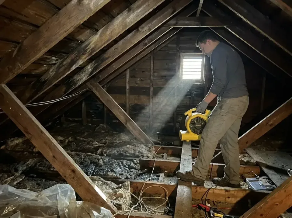 attic-water-damage-drying-proc-007 — frequently asked questions, Emergency Water Extraction & 24/7 Flood Response in Carlisl…